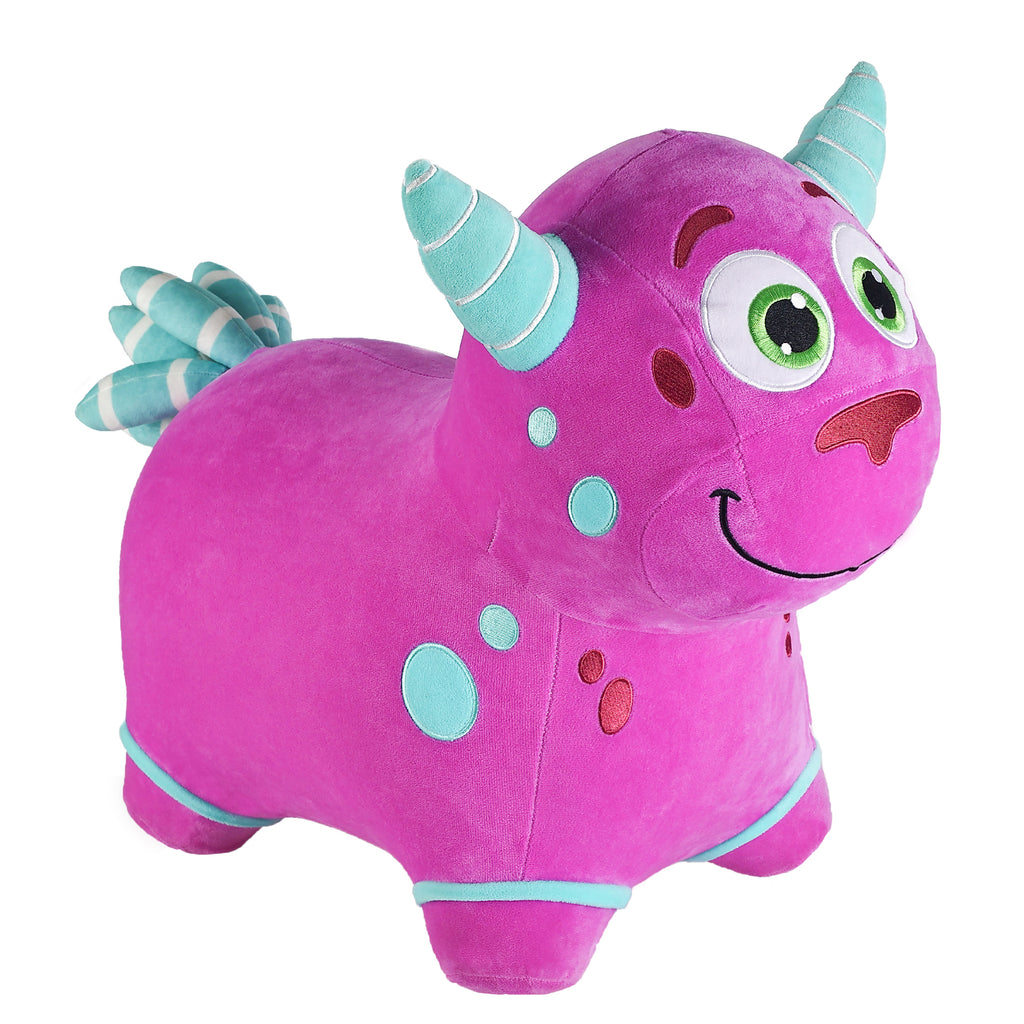 Bouncy Pals Farm Bouncer Bull Hopping Horse Inflatable Ride on Toy